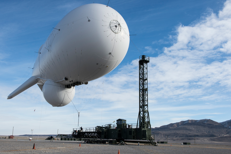 JLENS drone at Utah Proving Ground, 2014.